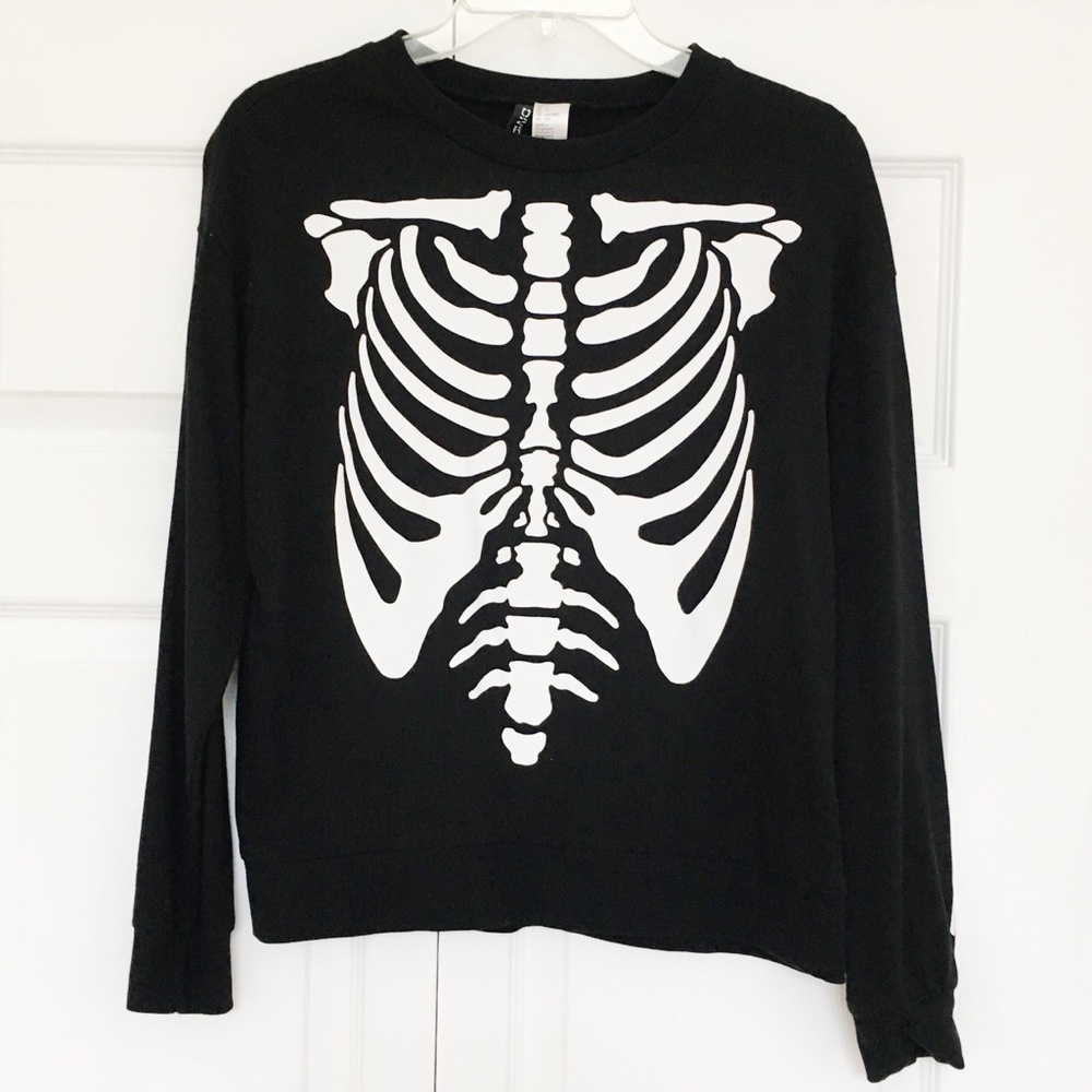 H&M | Halloween Skeleton Long Sleeve Sweater 💀 🎃